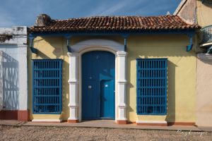 Blue door Trinidad Cuba
