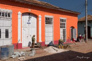 Construction workers  Trinidad Cuba