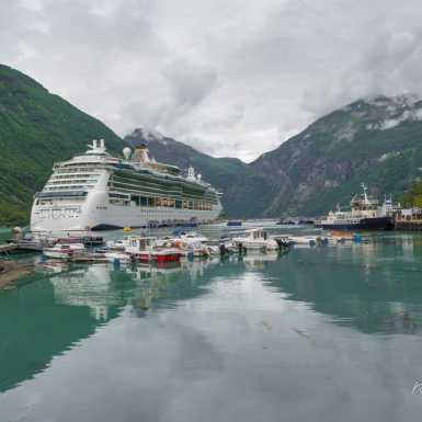 Geiranger fjord Norway (2 of 8). One of Norway's most visited tourist sites and has been included on the UNESCO World Heritage List