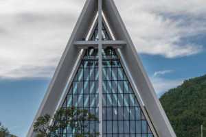 Arctic Cathedral Tromsoe Norway (1 of 3). Designed by architect Jan Inge Hovig