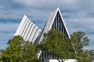 Arctic Cathedral Tromsoe Norway (2 of 3). Designed by architect Jan Inge Hovig