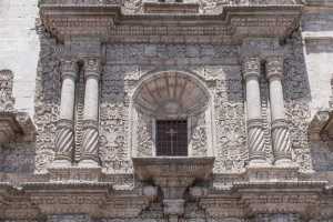 Church of the Company in the white city Arequipa Peru