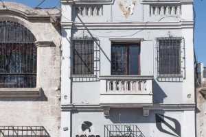 Seven Nigma building facade in Arequipa (The white city) Peru