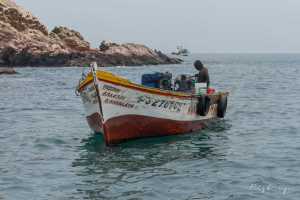 Fishing boat at the Islands of Ballestas Peru