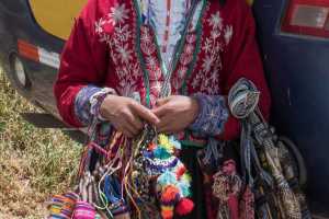 Indigenous Peruvian young woman in the Sacred Valley of the Incas Peru. 2 of 2